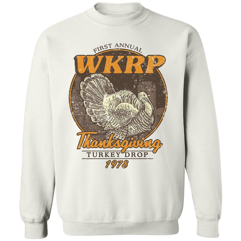 WKRP Turkey Drop - White - 1
