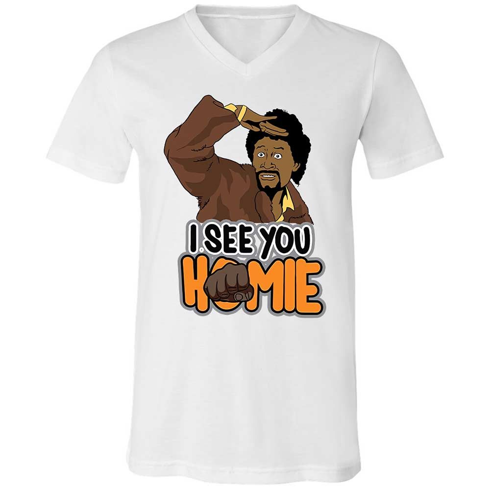 Unisex V-Neck T-Shirt - BWAZ964J - White - 1