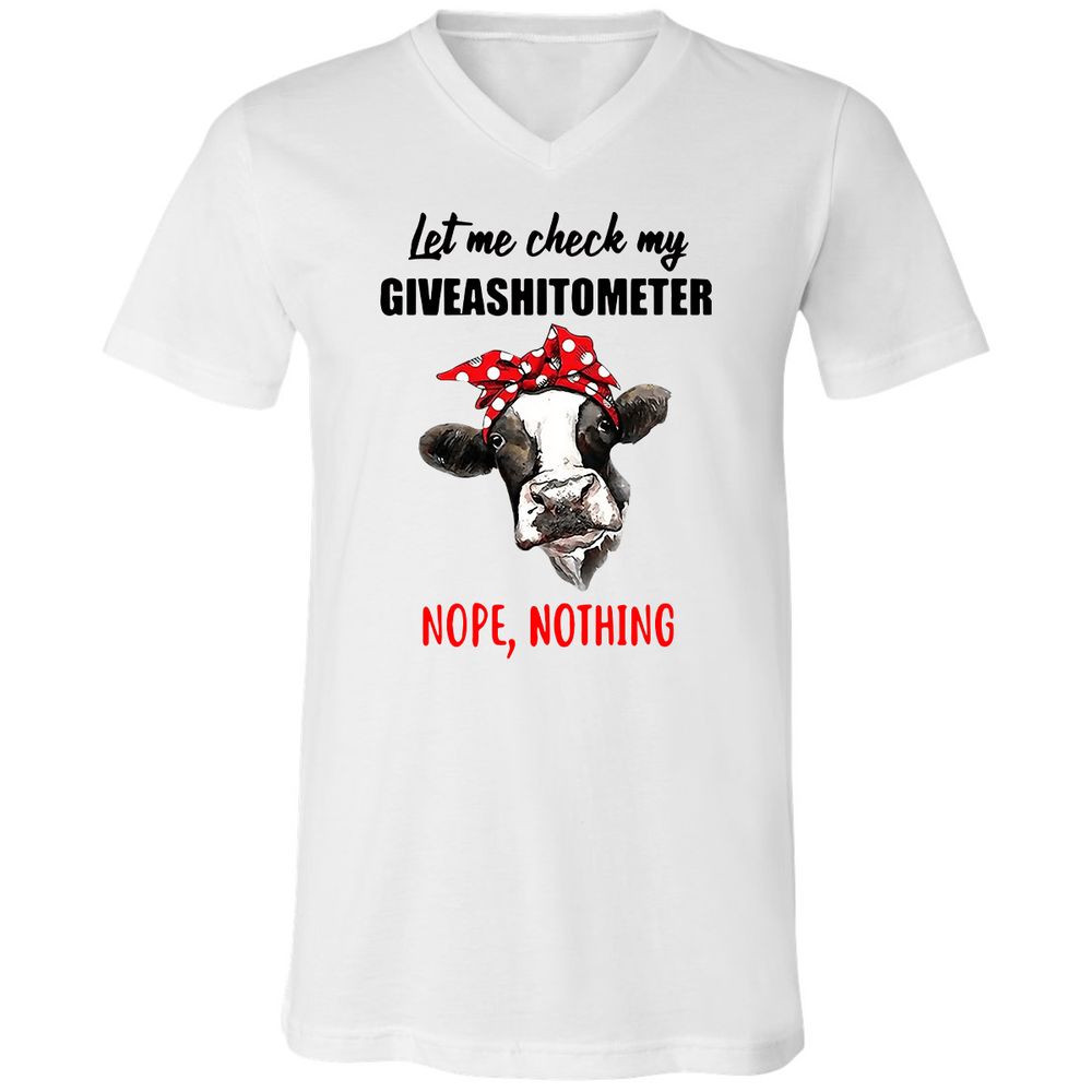 Unisex V-Neck T-Shirt - NSMF3DTH - White - 1