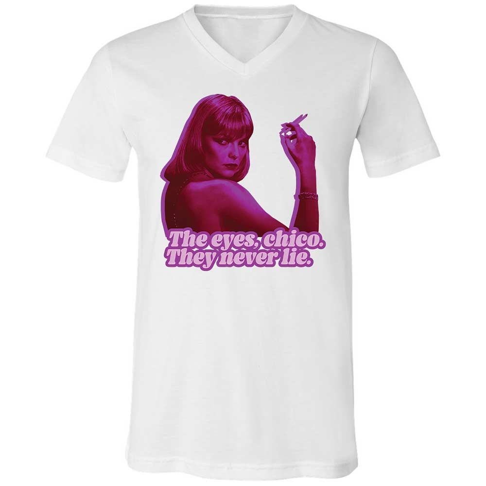 Unisex V-Neck T-Shirt - J5LRWTQW - White - 1