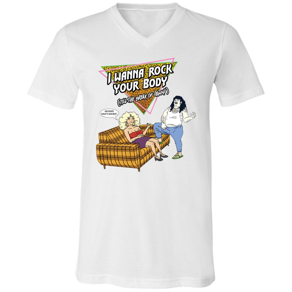 Unisex V-Neck T-Shirt - HRX941V9 - White - 1