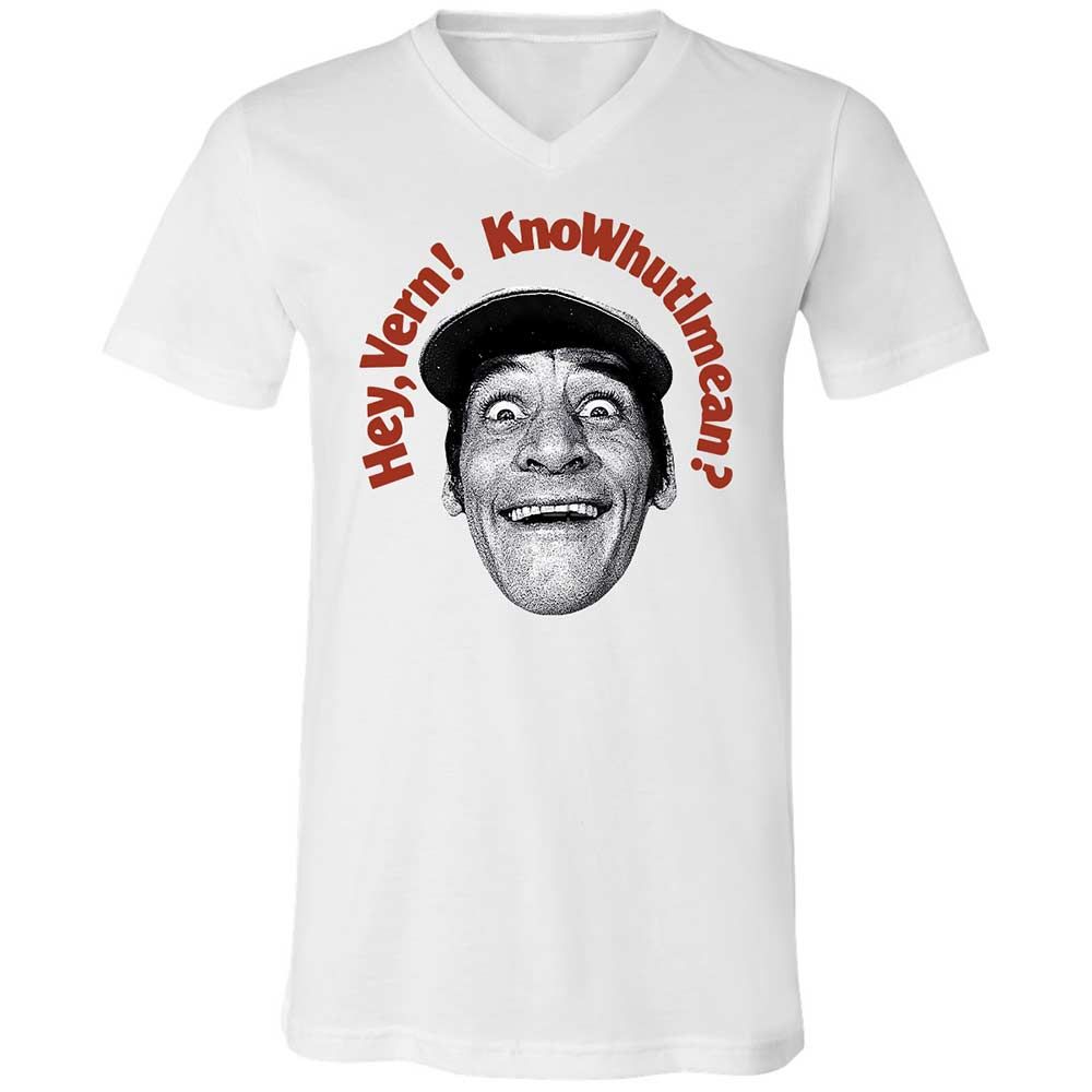 Unisex V-Neck T-Shirt - SGKFSK2F - White - 1
