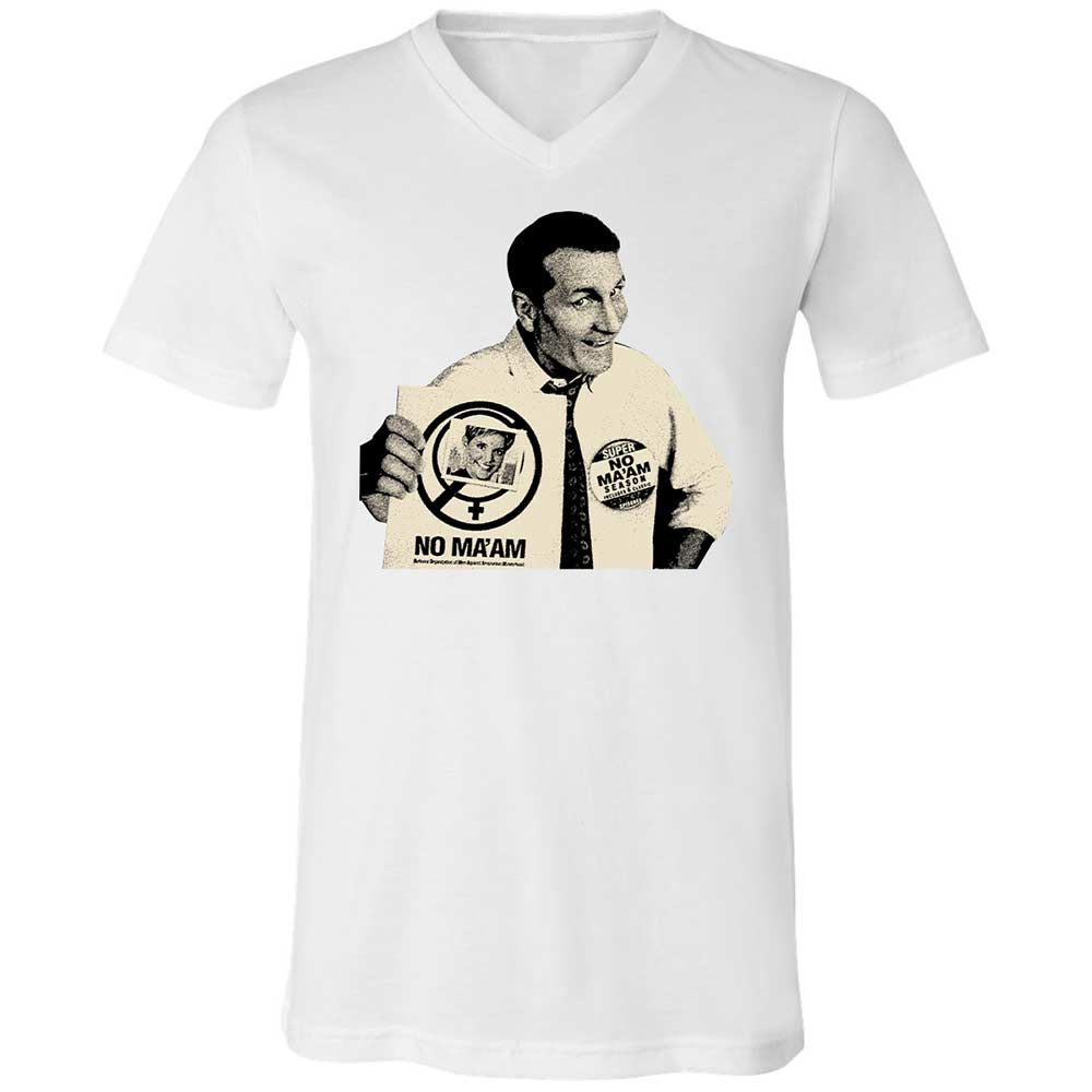Unisex V-Neck T-Shirt - 8YFSE6ZV - White - 1