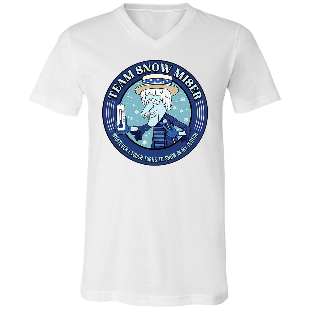 Unisex V-Neck T-Shirt - BW49SU5H - White - 1