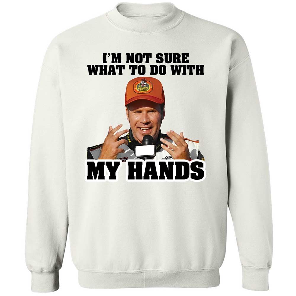 I'm Not Sure What To Do With My Hands - White - 1