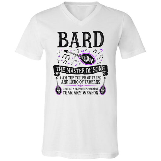 Unisex V-Neck T-Shirt - JTAYL1KX - White - 1