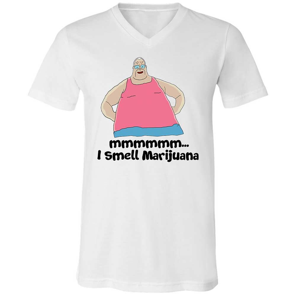 Unisex V-Neck T-Shirt - D3FQMEXJ - White - 1