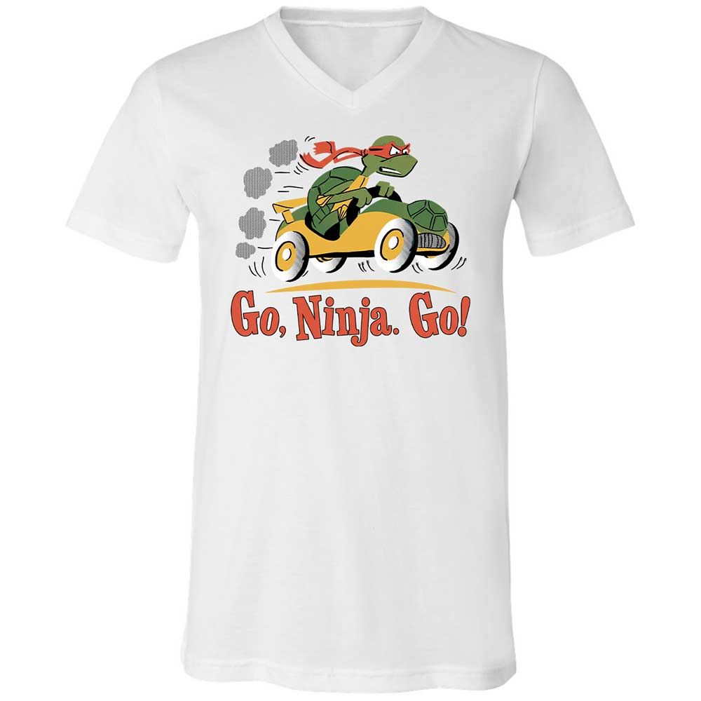 Unisex V-Neck T-Shirt - Z5DSMUE8 - White - 1