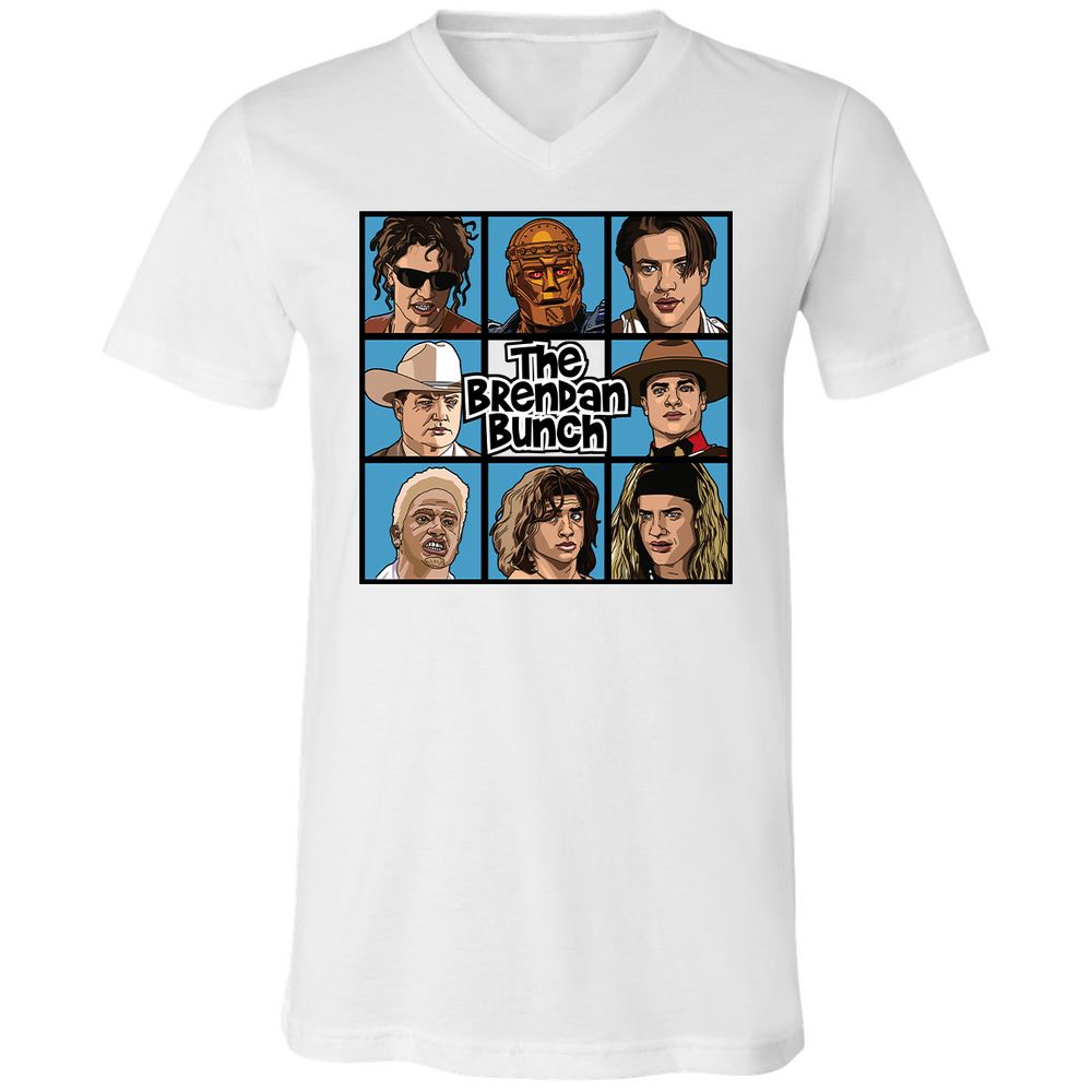 Unisex V-Neck T-Shirt - 3VPPFP18 - White - 1