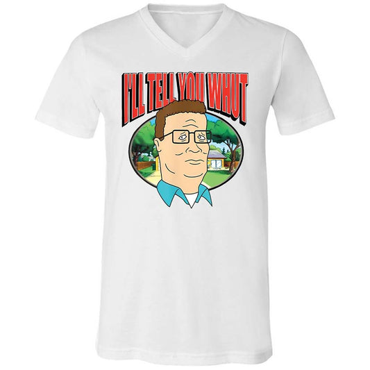 Unisex V-Neck T-Shirt - RHL3F2ME - White - 1