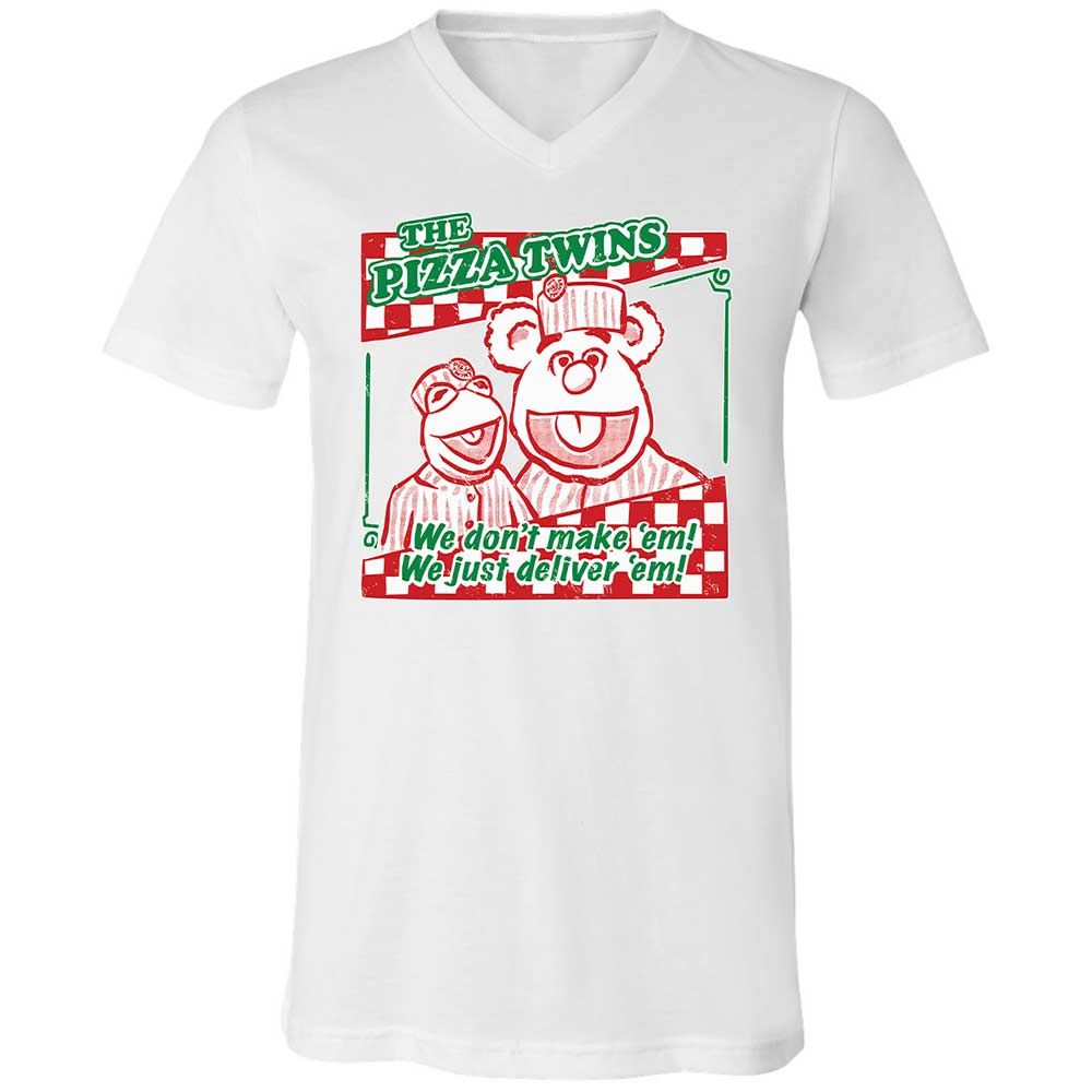 Unisex V-Neck T-Shirt - 7DL36N7L - White - 1