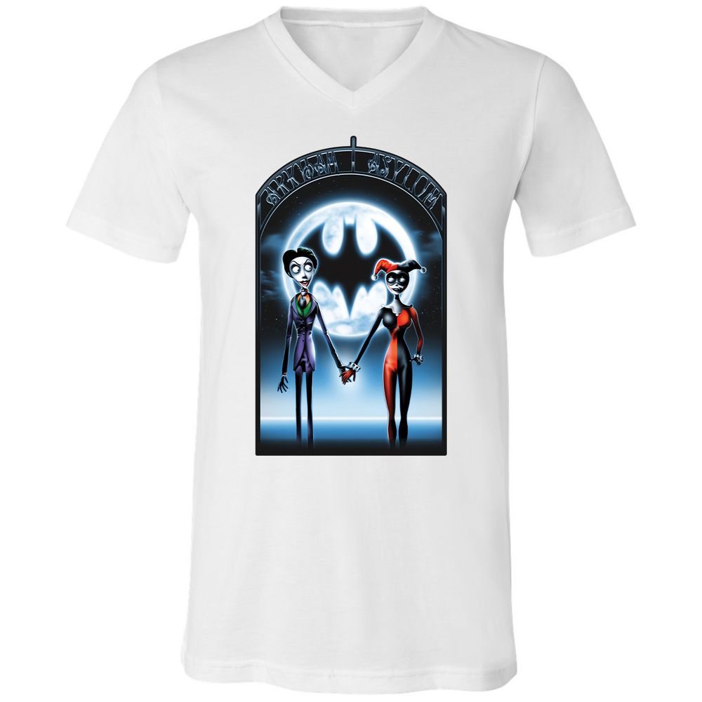 Unisex V-Neck T-Shirt - 769HD58M - White - 1