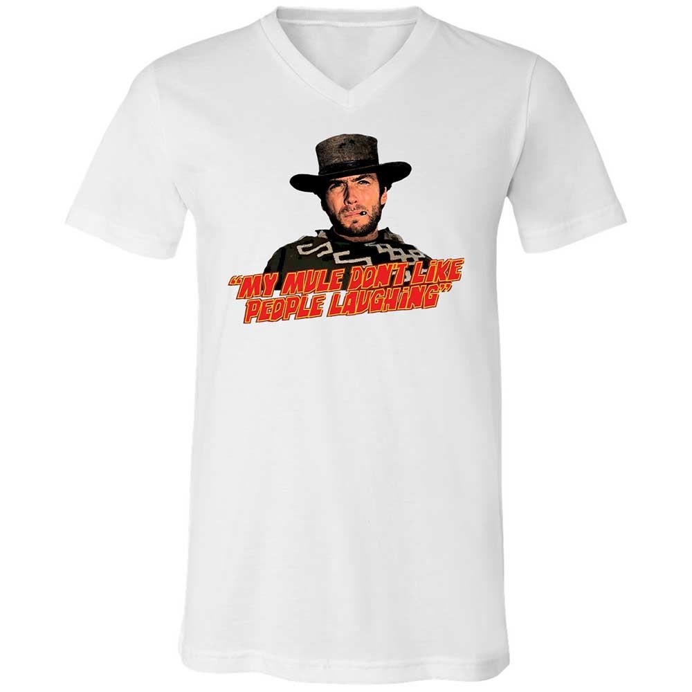 Unisex V-Neck T-Shirt - GQM3CXZR - White - 1