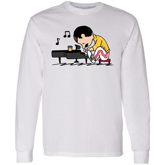 Long Sleeve T-Shirt - 6A3JQLZS - White - 1