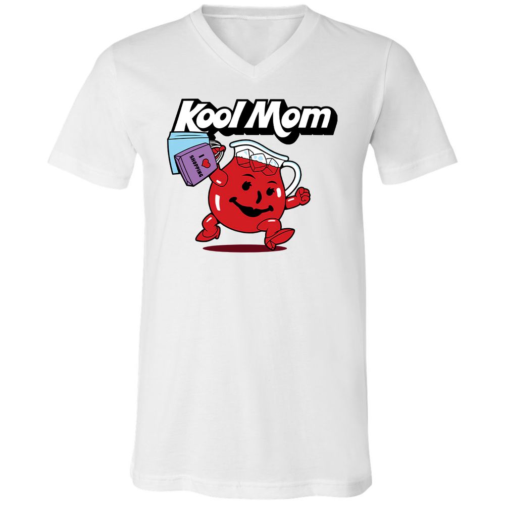 Unisex V-Neck T-Shirt - FGQTAU61 - White - 1