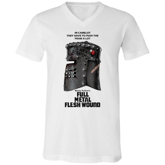 Unisex V-Neck T-Shirt - P1VQQBA2 - White - 1