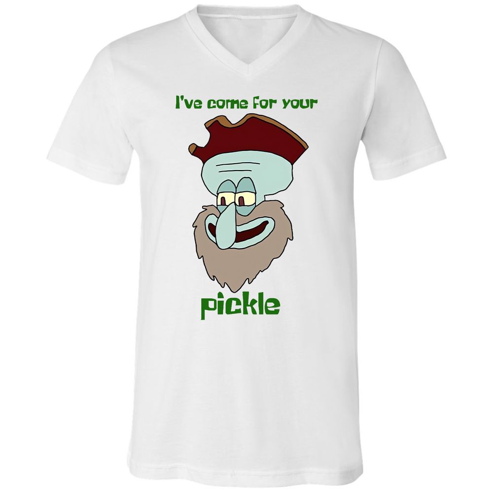 Unisex V-Neck T-Shirt - QX8L8M2Q - White - 1