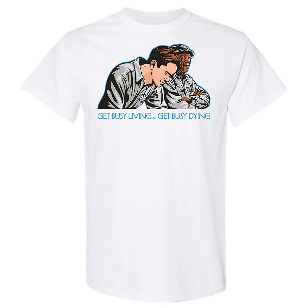 Get Busy Living - White - 1