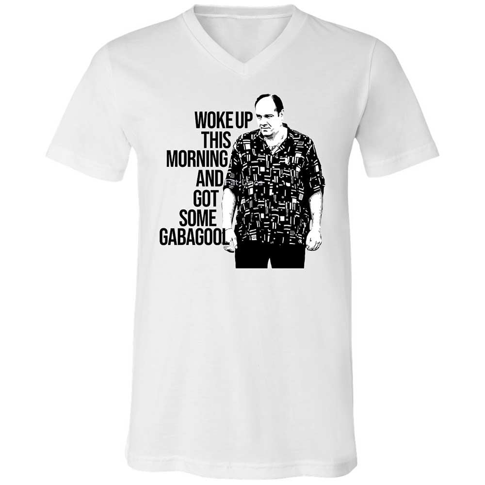 Unisex V-Neck T-Shirt - MNQF1C4G - White - 1