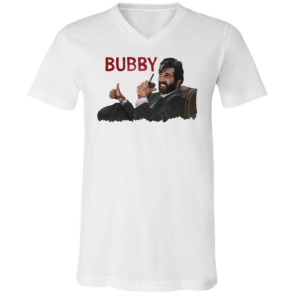 Unisex V-Neck T-Shirt - 7LNYNKHQ - White - 1
