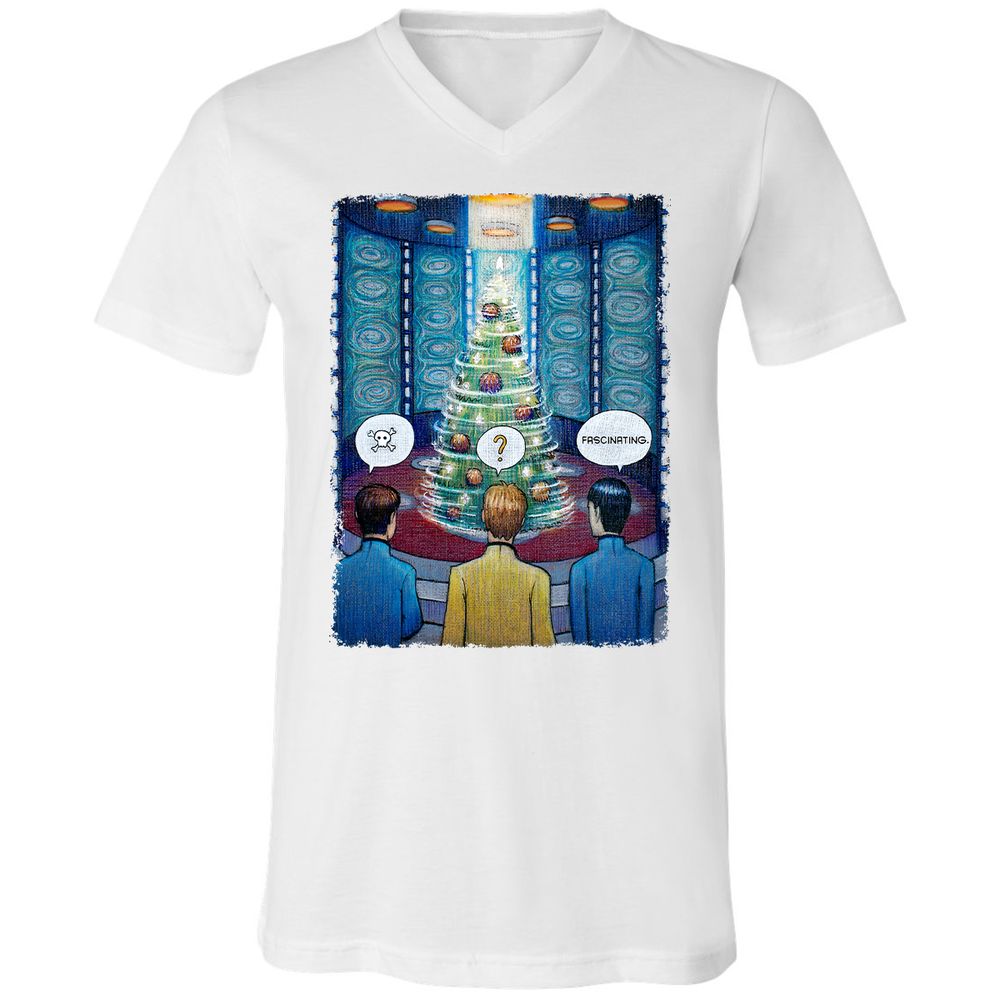 Unisex V-Neck T-Shirt - 6AUT7977 - White - 1