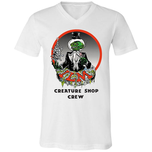 Unisex V-Neck T-Shirt - N8RYYYKM - White - 1