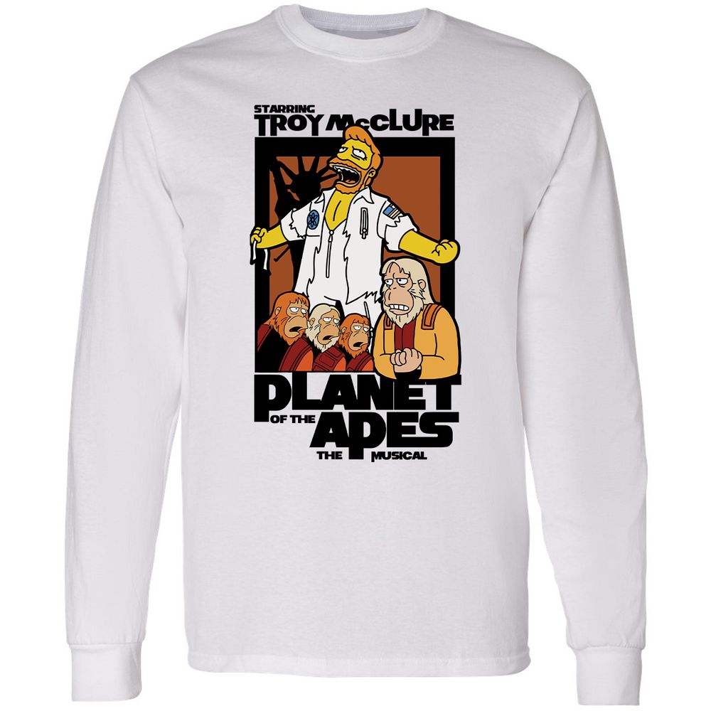 Stop the Planet of the Apes - White - 1