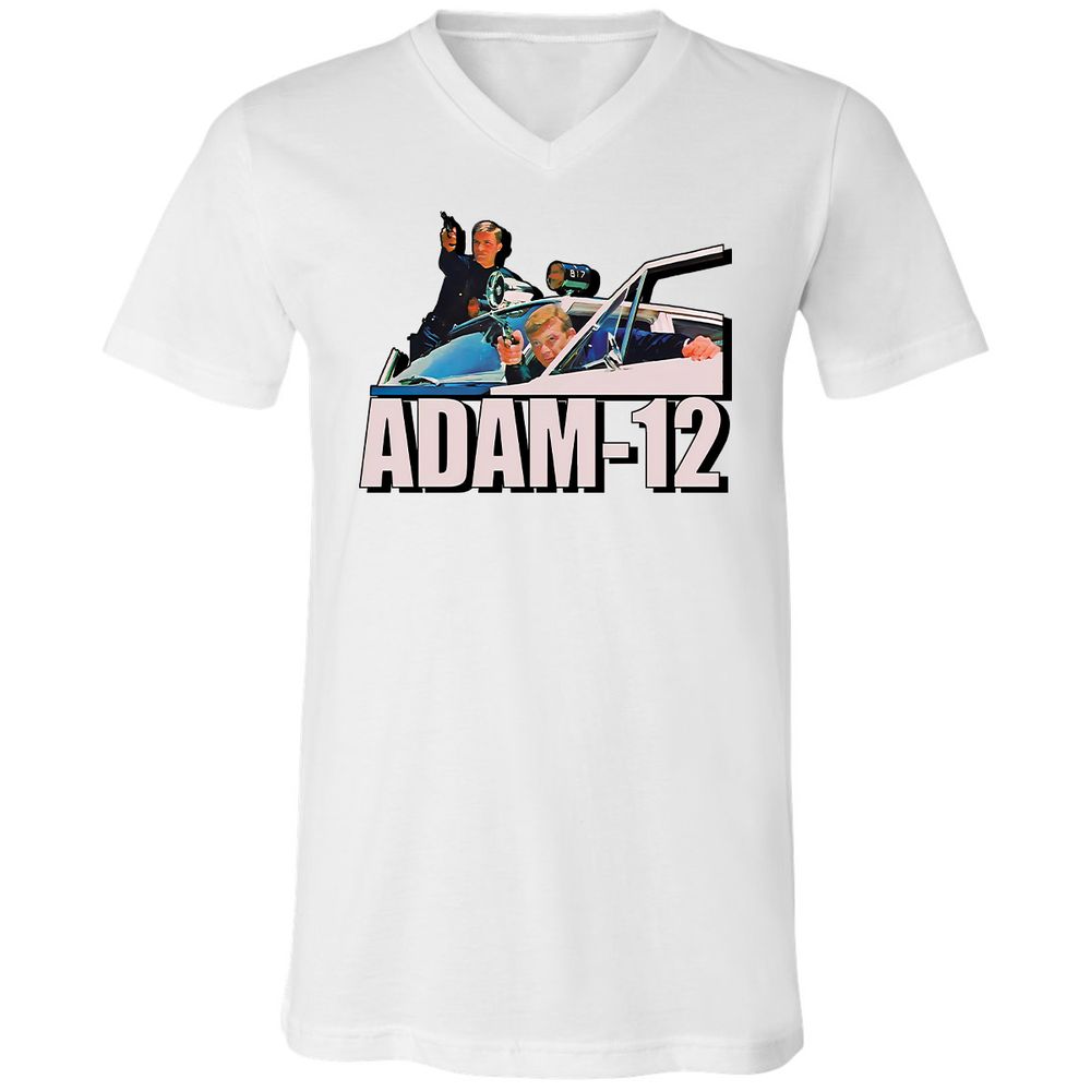 Unisex V-Neck T-Shirt - 64ECNBFA - White - 1