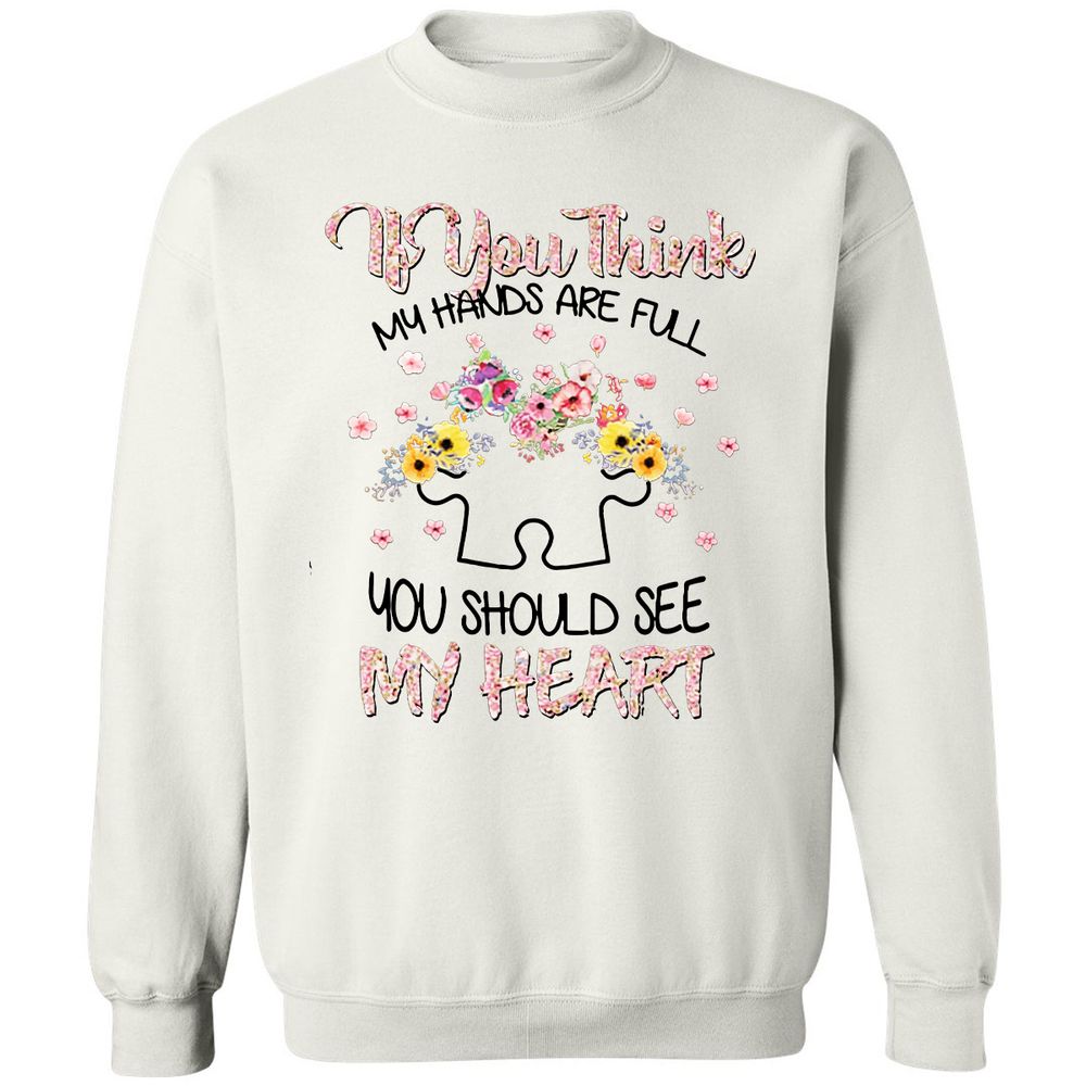 Classic Unisex Sweatshirt - A7D1E9WD - White - 1