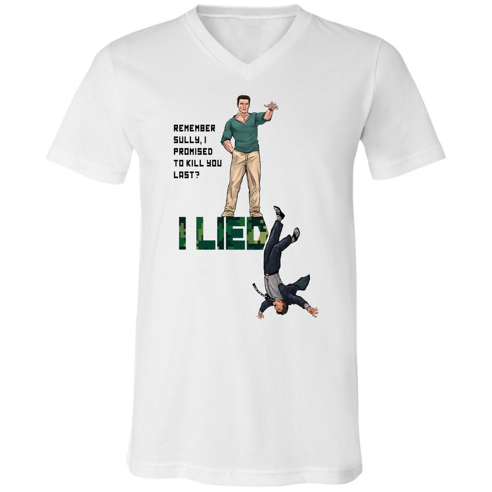 Unisex V-Neck T-Shirt - ZRLKWMX3 - White - 1