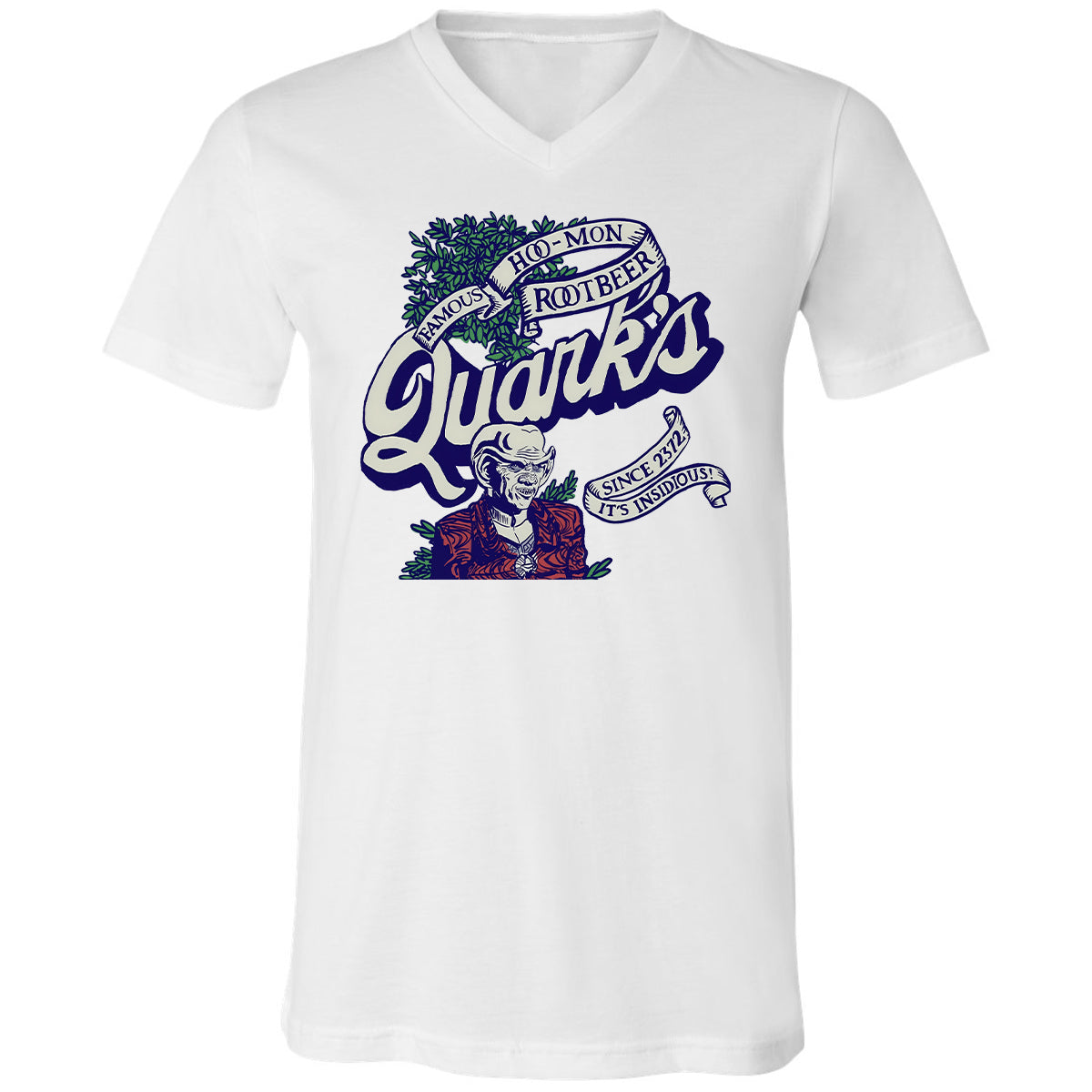 Unisex V-Neck T-Shirt - RA8TM6SA - White - 1