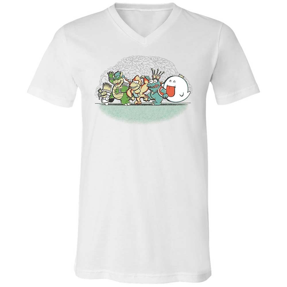 Unisex V-Neck T-Shirt - 4QJGUB1S - White - 1