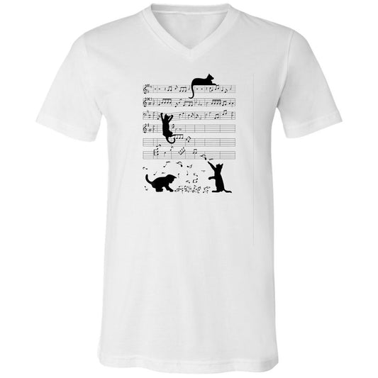 Unisex V-Neck T-Shirt - LDRDN5AP - White - 1