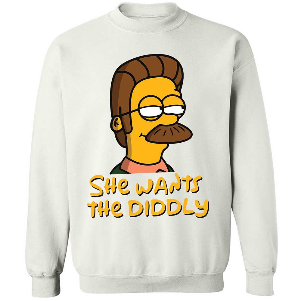 She Wants The Diddly - White - 1