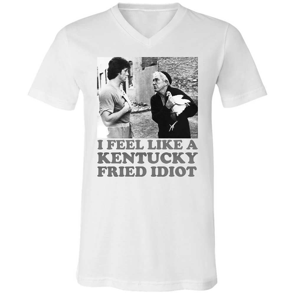 Unisex V-Neck T-Shirt - EJASL6Y7 - White - 1
