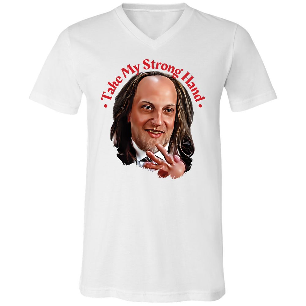 Unisex V-Neck T-Shirt - S5E9PSAM - White - 1