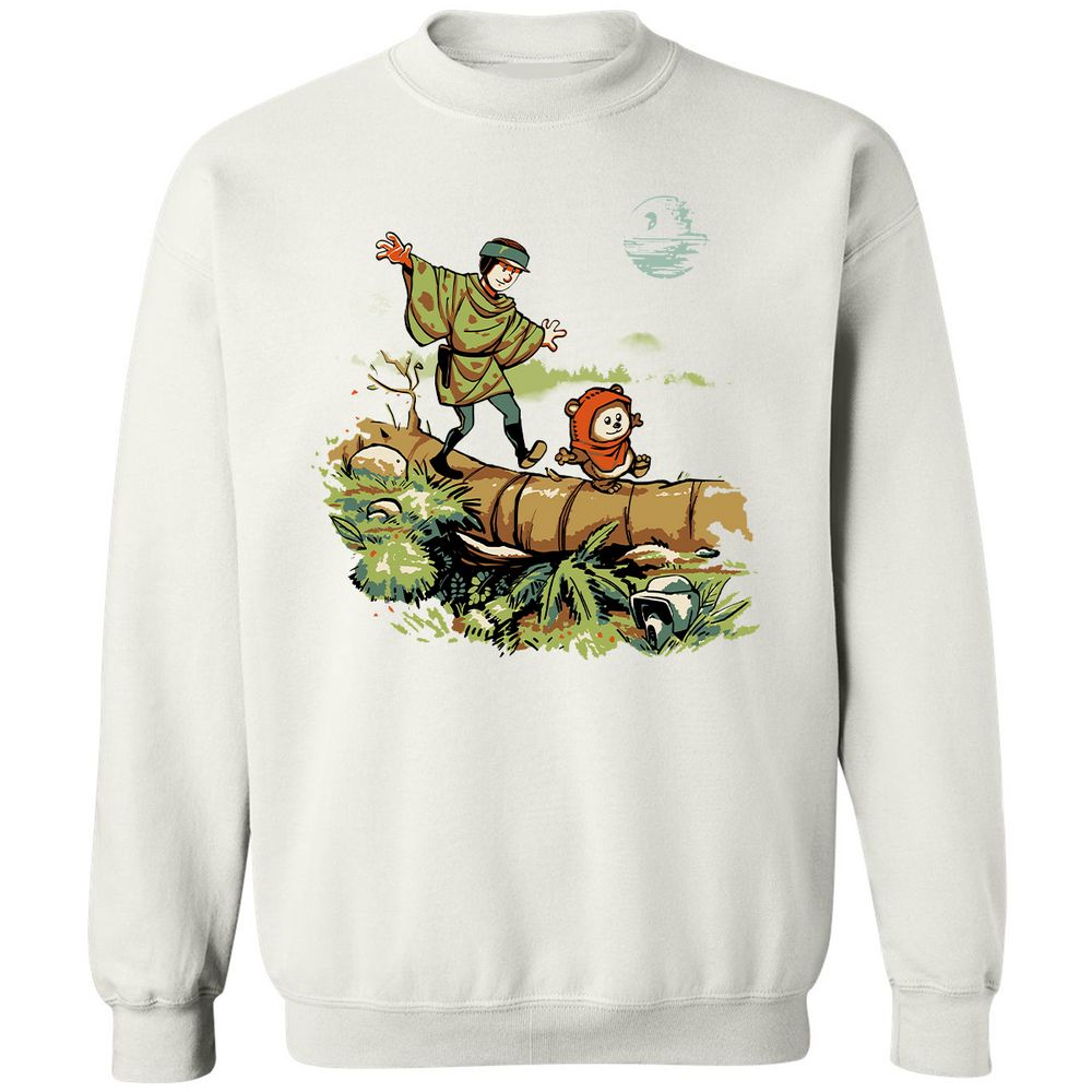 Classic Unisex Sweatshirt - 5MFQF7W2 - White - 1