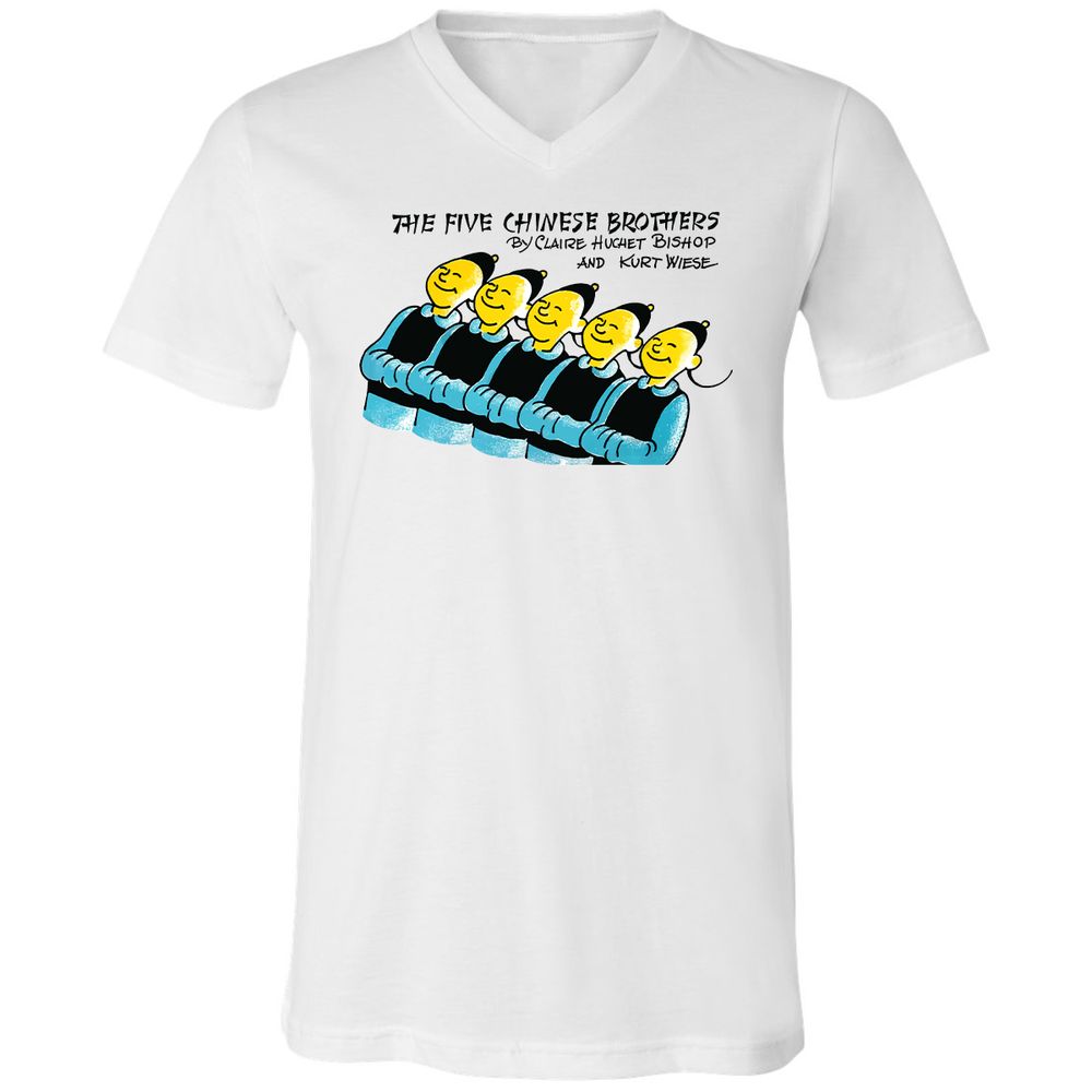 Unisex V-Neck T-Shirt - AMZ1GJRB - White - 1