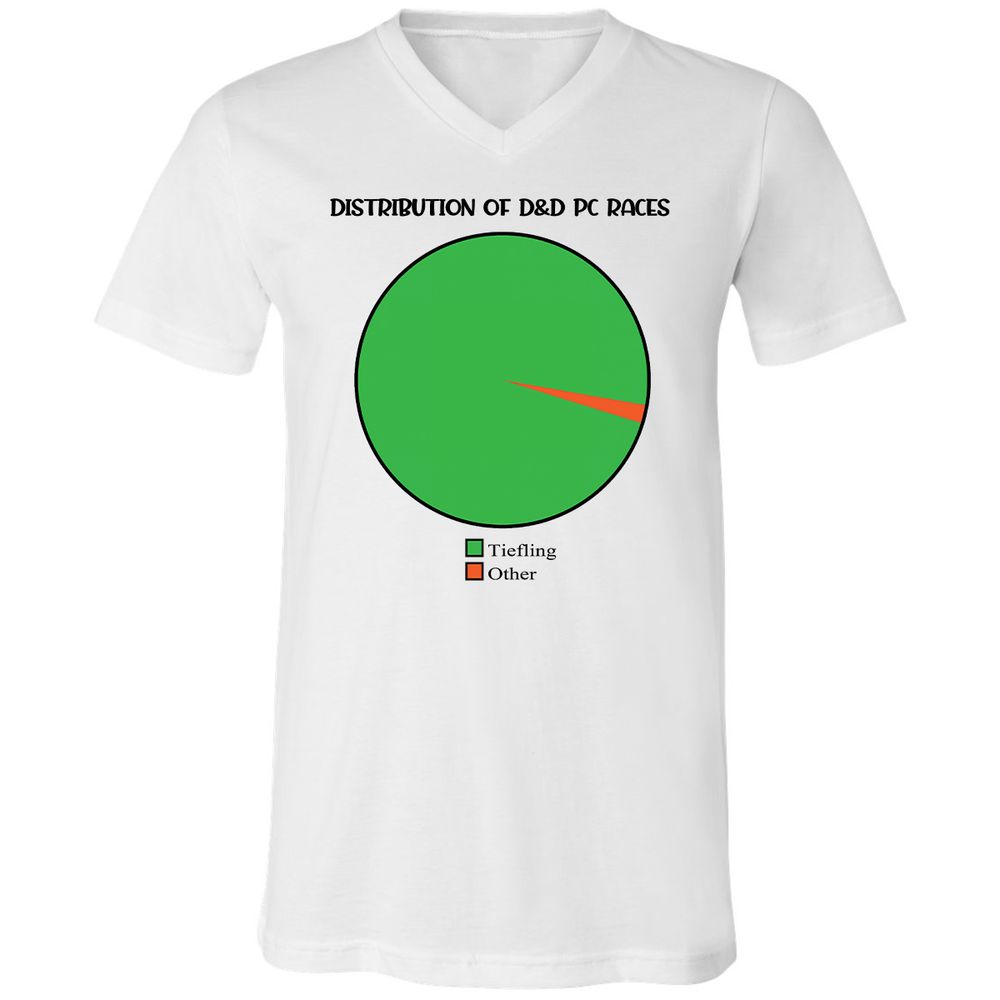 Unisex V-Neck T-Shirt - 4SA4B6E7 - White - 1