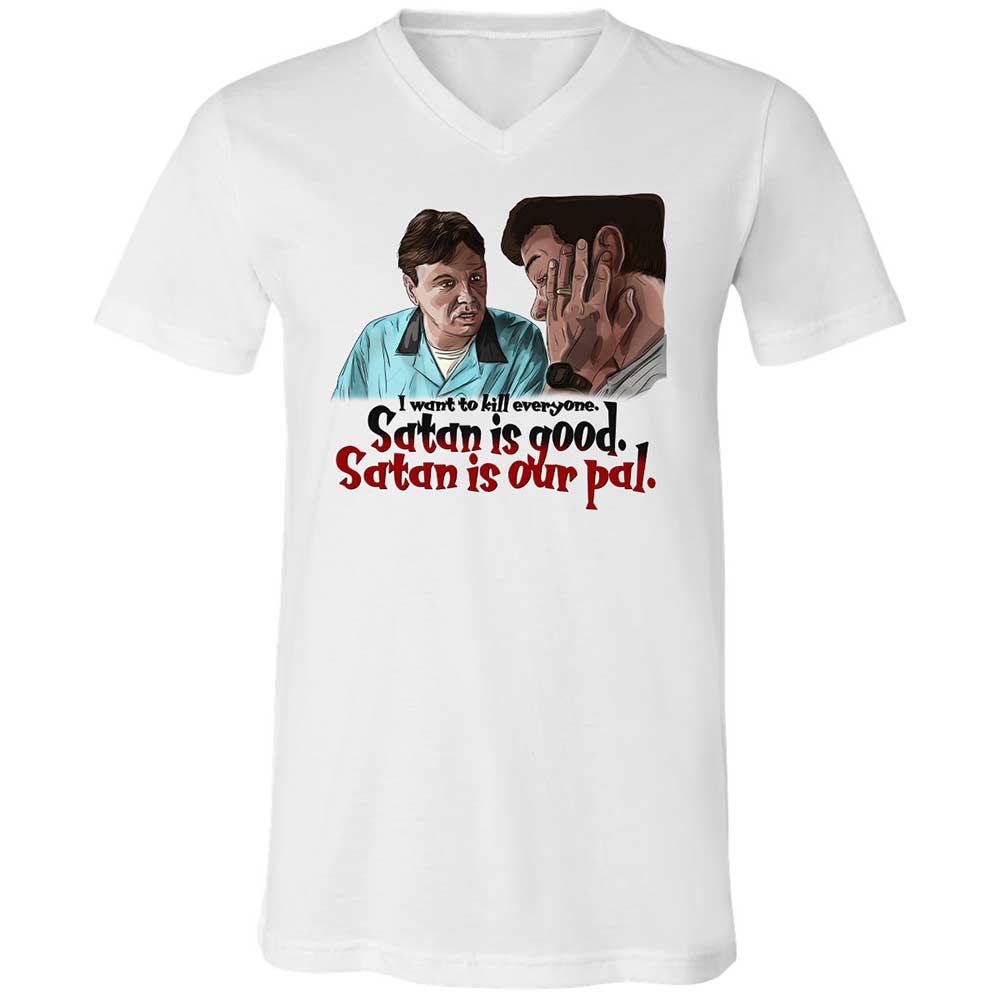 Unisex V-Neck T-Shirt - NB94S4HM - White - 1