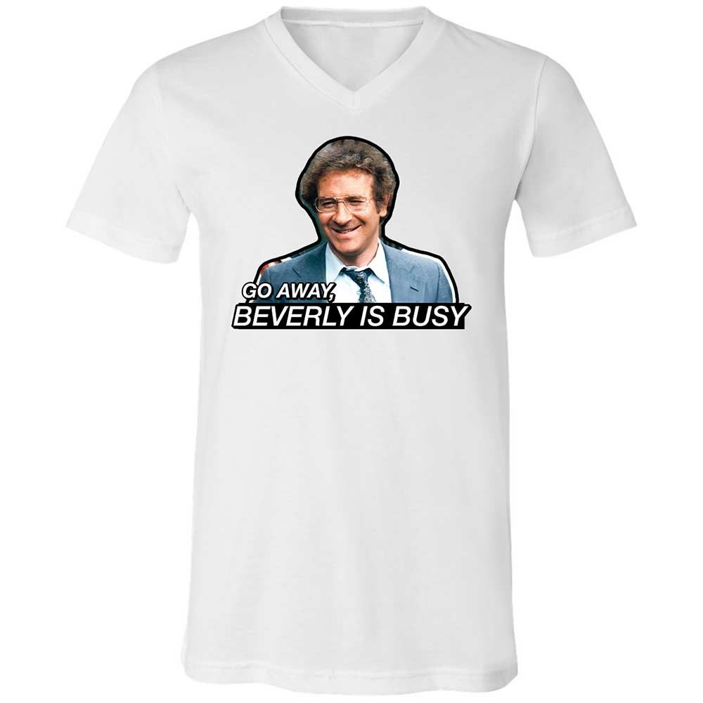 Unisex V-Neck T-Shirt - W77PZ8AL - White - 1