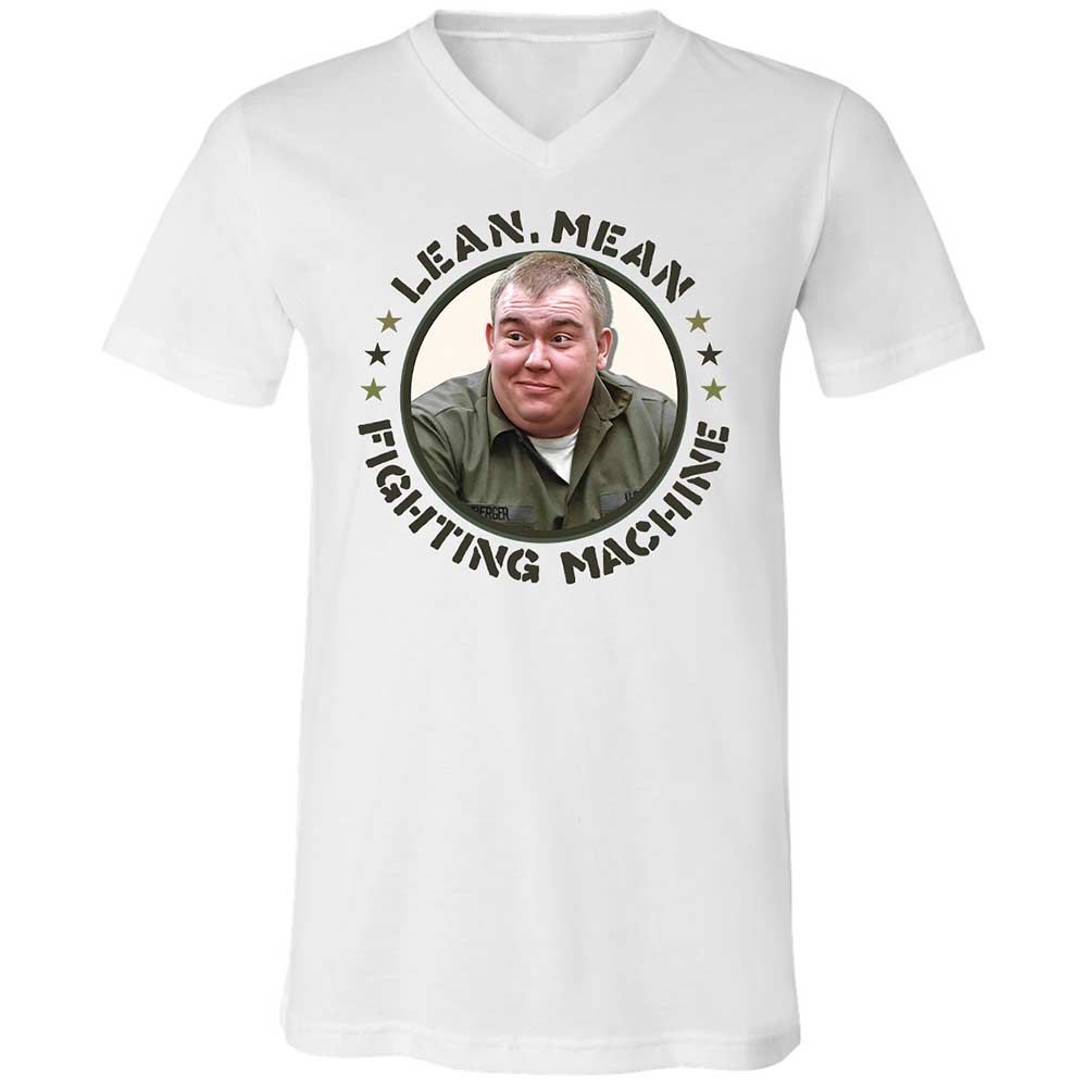 Unisex V-Neck T-Shirt - E54QFZNS - White - 1