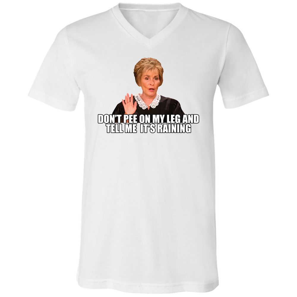 Unisex V-Neck T-Shirt - 6XZAXBCS - White - 1