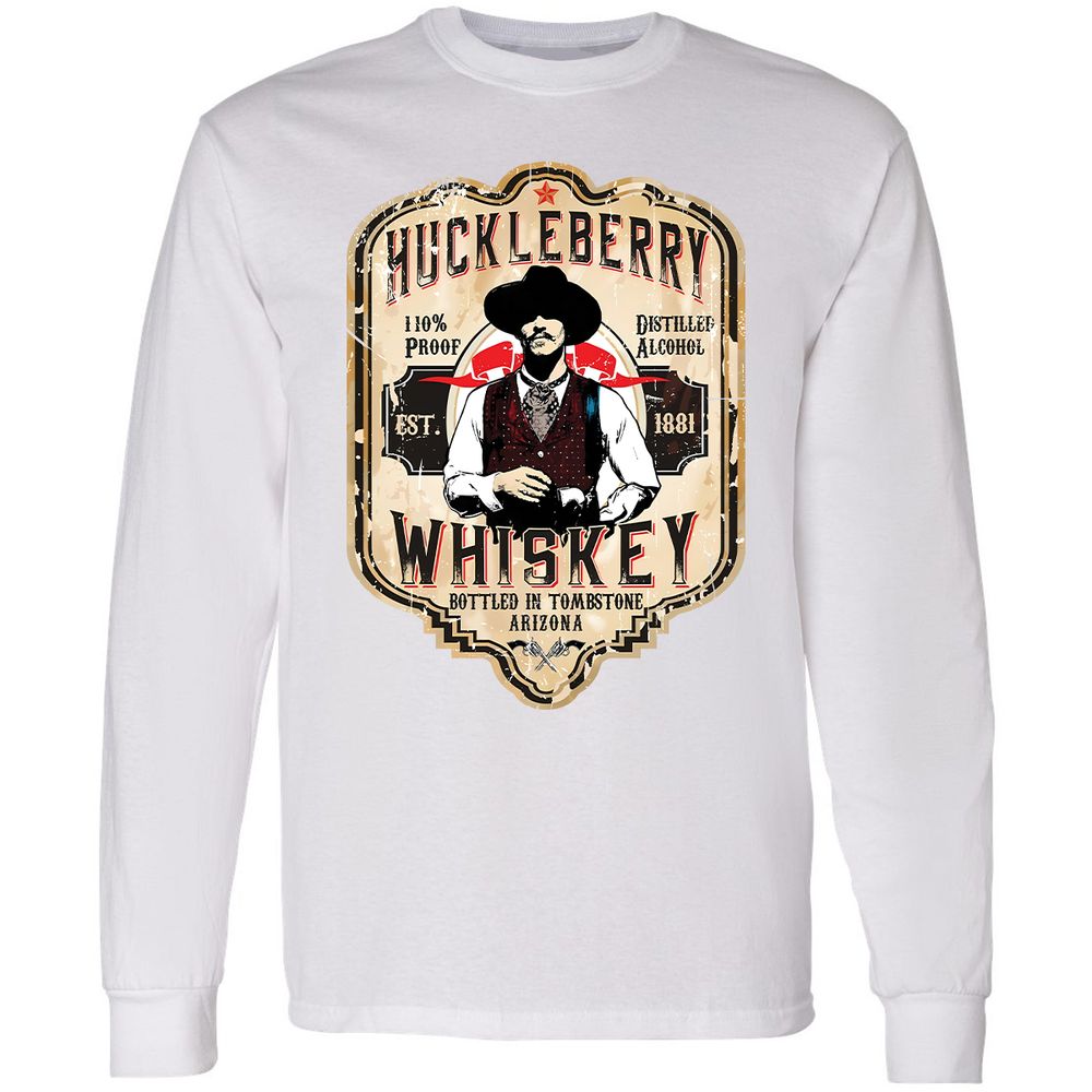 Huckleberry Whiskey Label - White - 1