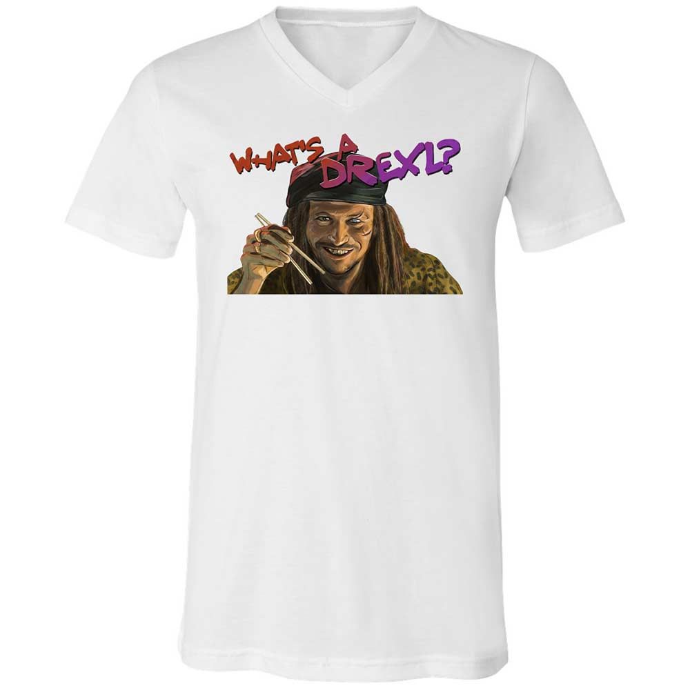 Unisex V-Neck T-Shirt - DQDPEFYW - White - 1
