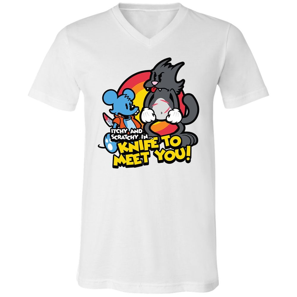 Unisex V-Neck T-Shirt - N5PSWQ13 - White - 1