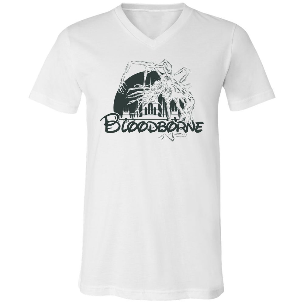 Unisex V-Neck T-Shirt - W3LCRZUH - White - 1