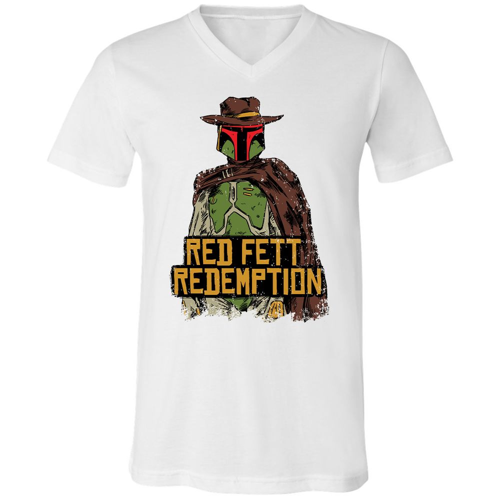 Unisex V-Neck T-Shirt - RLMBLBT8 - White - 1