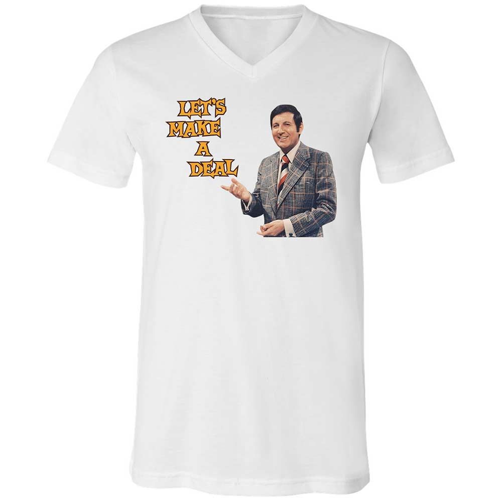 Unisex V-Neck T-Shirt - L3T36L9G - White - 1