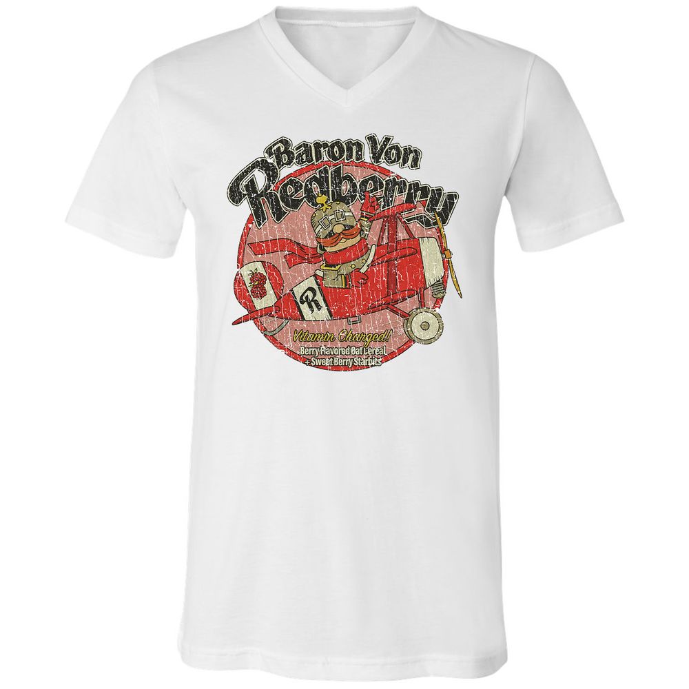 Unisex V-Neck T-Shirt - SHKEBYPS - White - 1